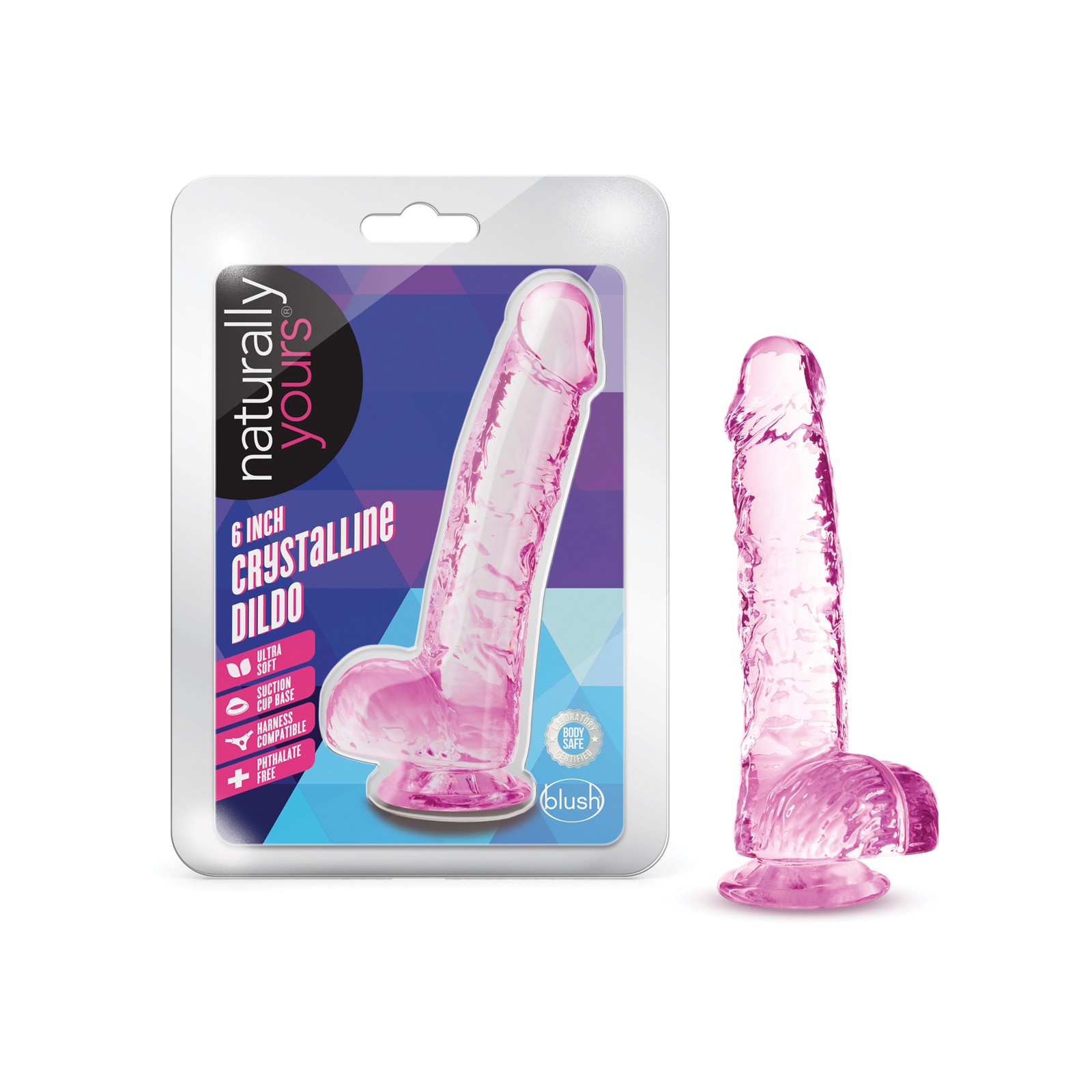 Dildo Cristalino Naturally Yours - 6 pulgadas